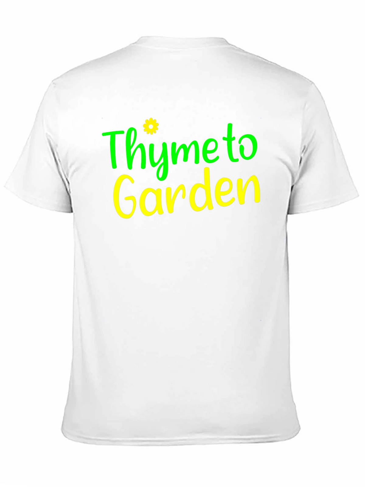 Thyme to Garden Black Graphic T-Shirt