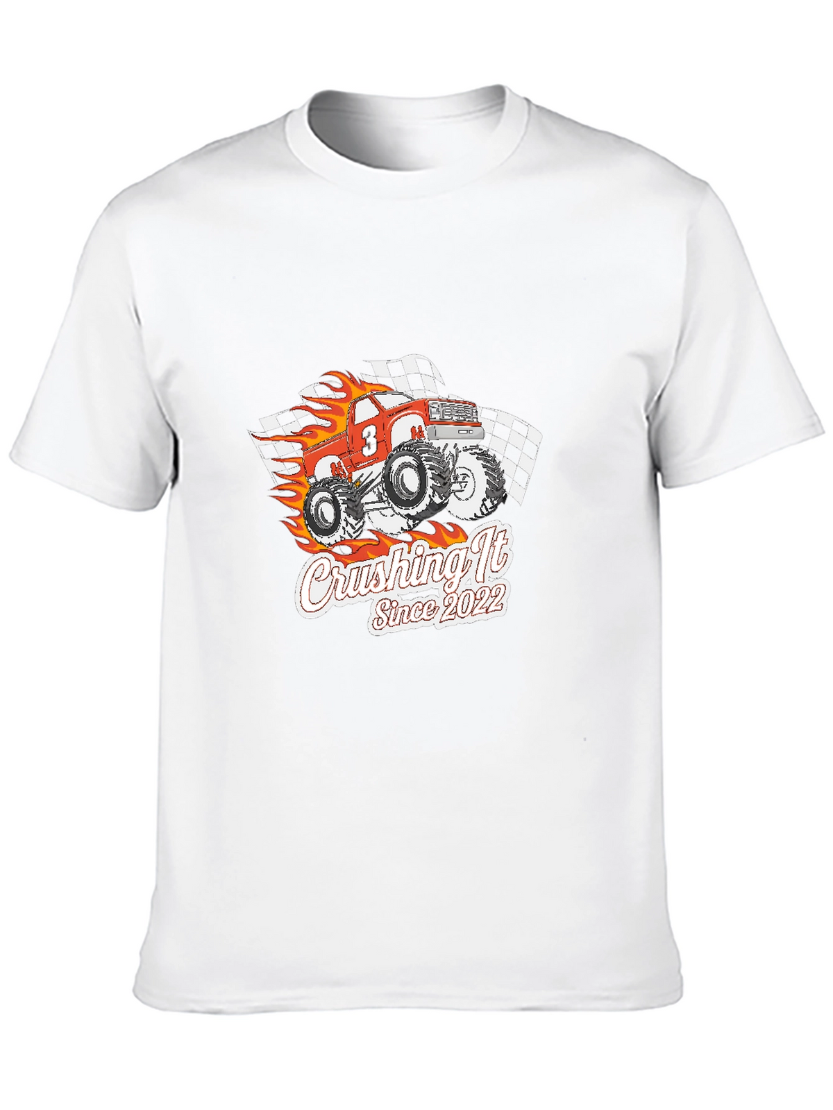 Crushing It Since 2022 Monster Truck Graphic T-Shirt