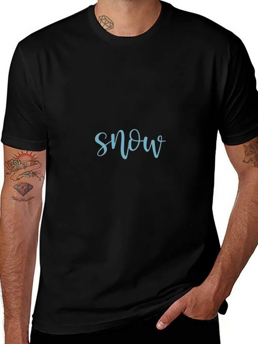 Snow Graphic T-Shirt - Soft Cotton Blend