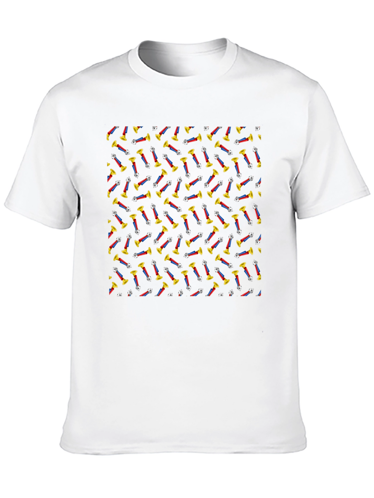 Retro PEZ Dispenser Pattern Black T-Shirt
