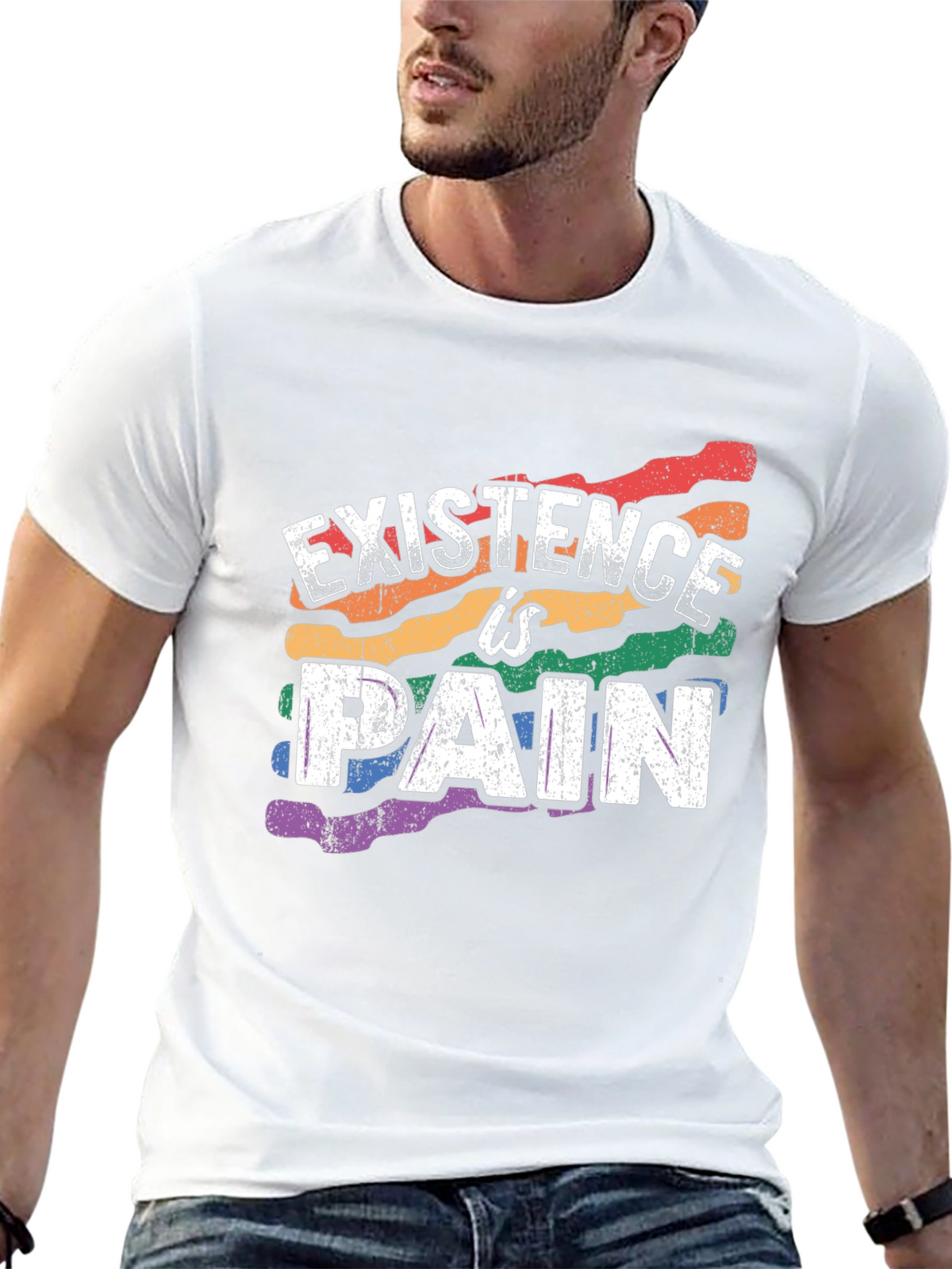 Existence is Pain LGBTQ+ Pride T-Shirt