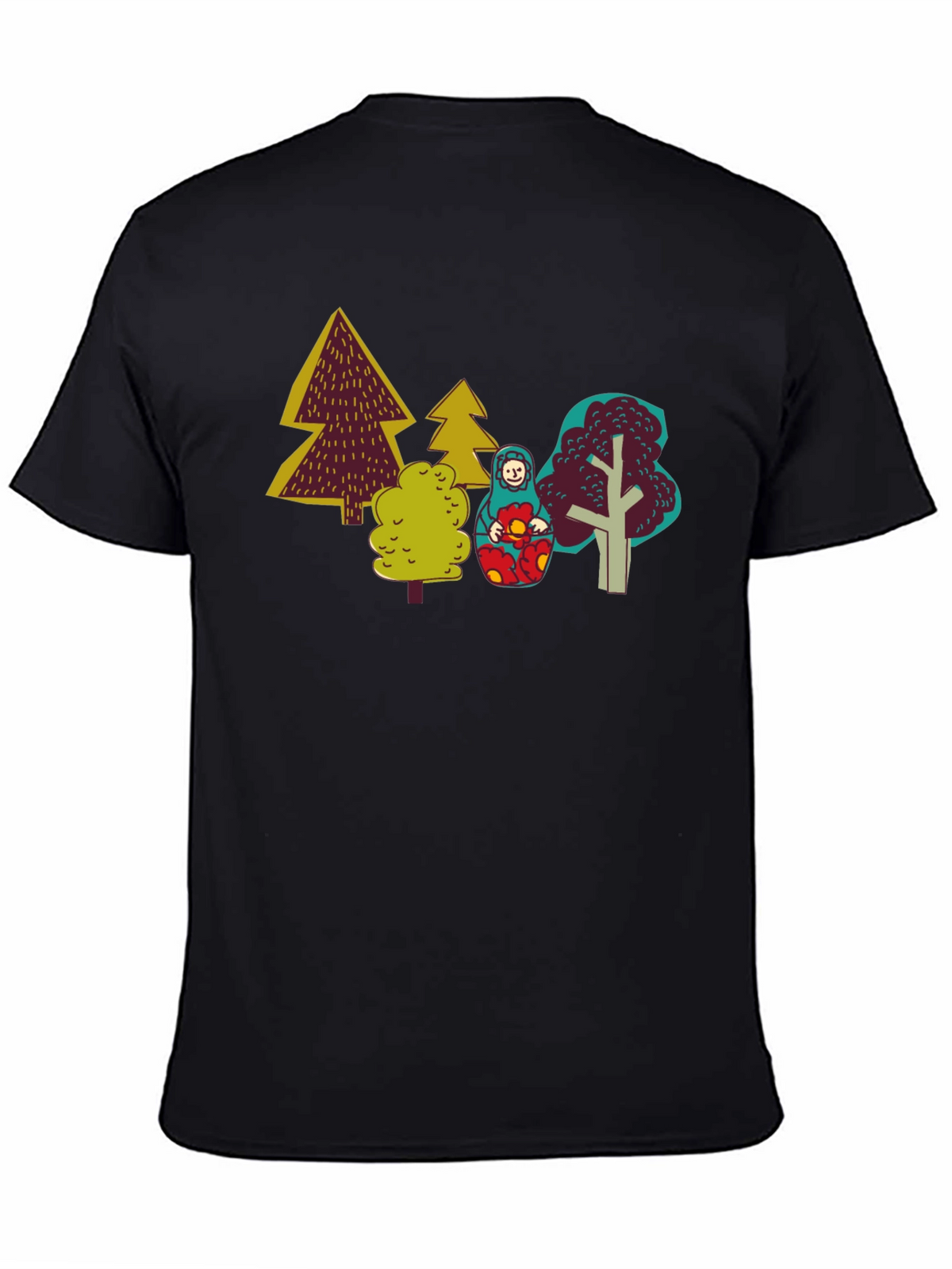 Unique Forest Matryoshka Doll Graphic Tee