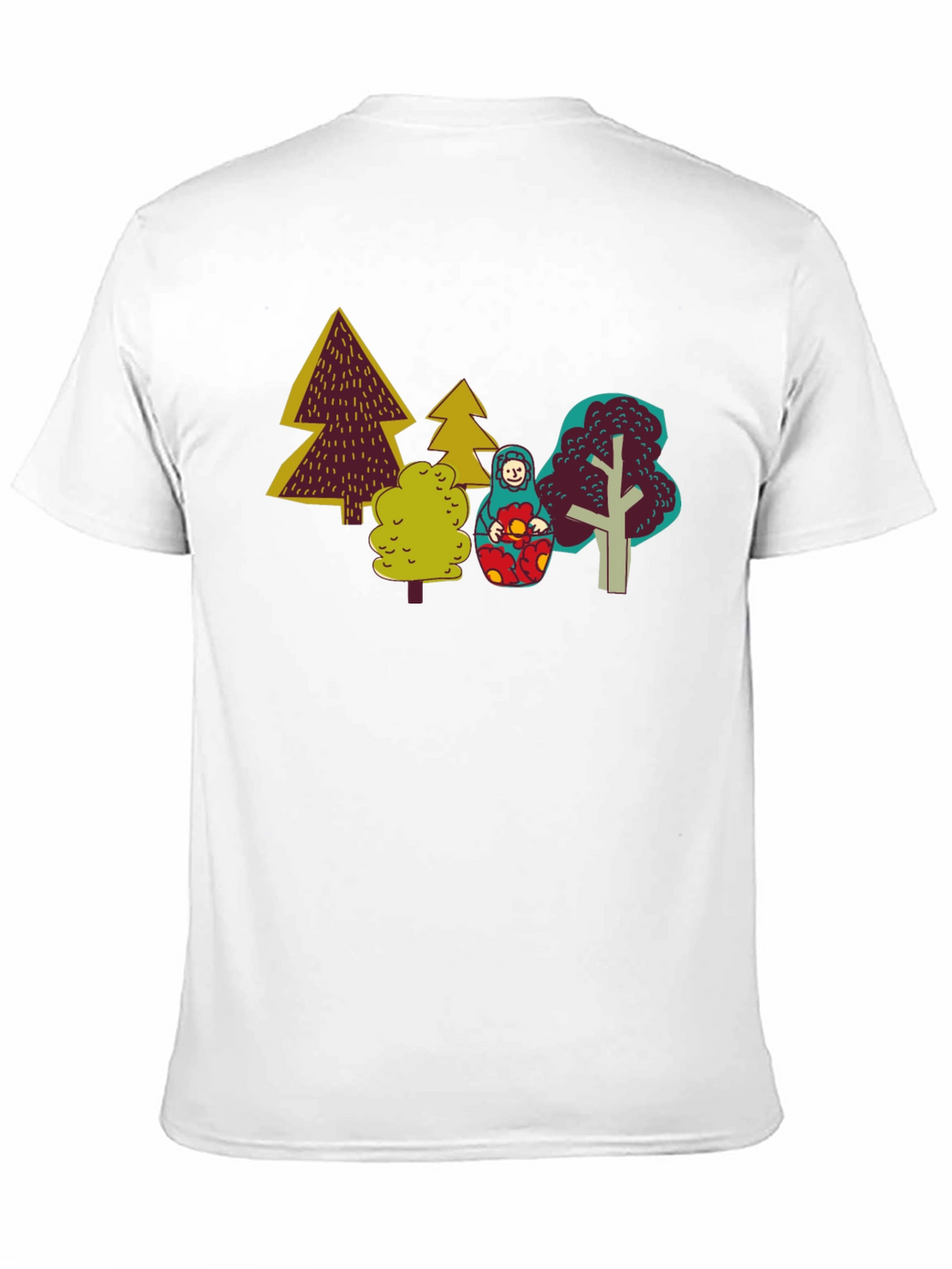 Unique Forest Matryoshka Doll Graphic Tee