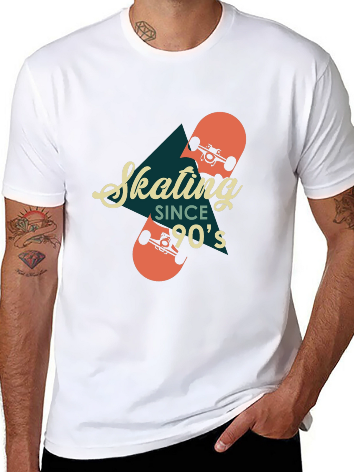 Skating Since 90s Retro Graphic T-Shirt