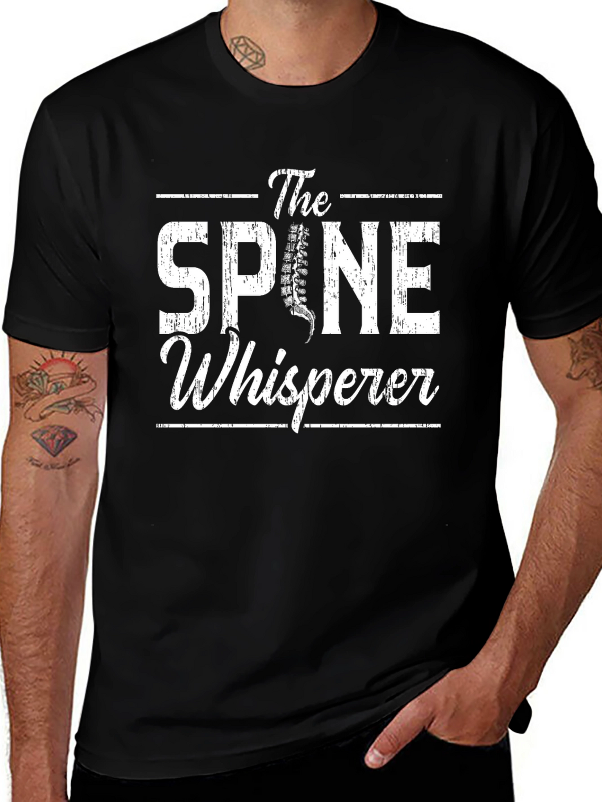 The Spine Whisperer Graphic Tee - Chiropractic Humor