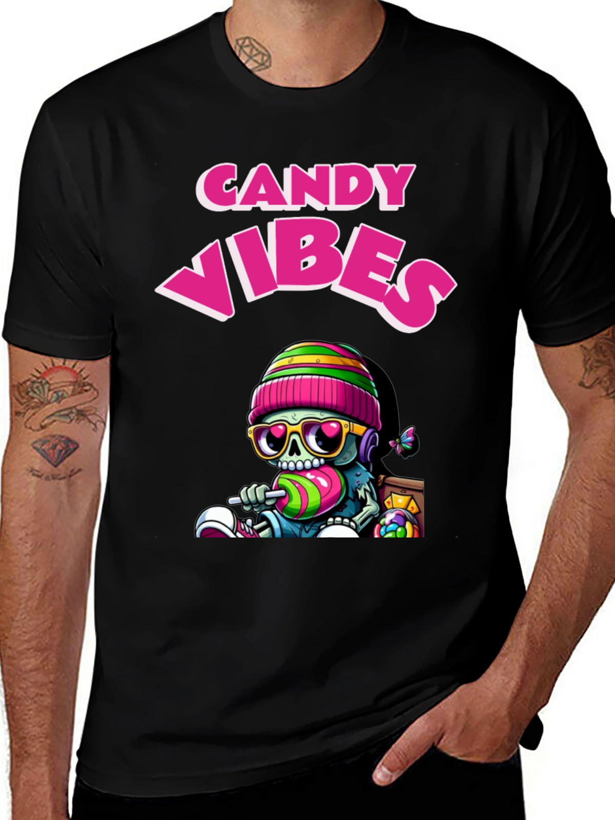 Candy Vibes T-Shirt Fun Graphic Tee