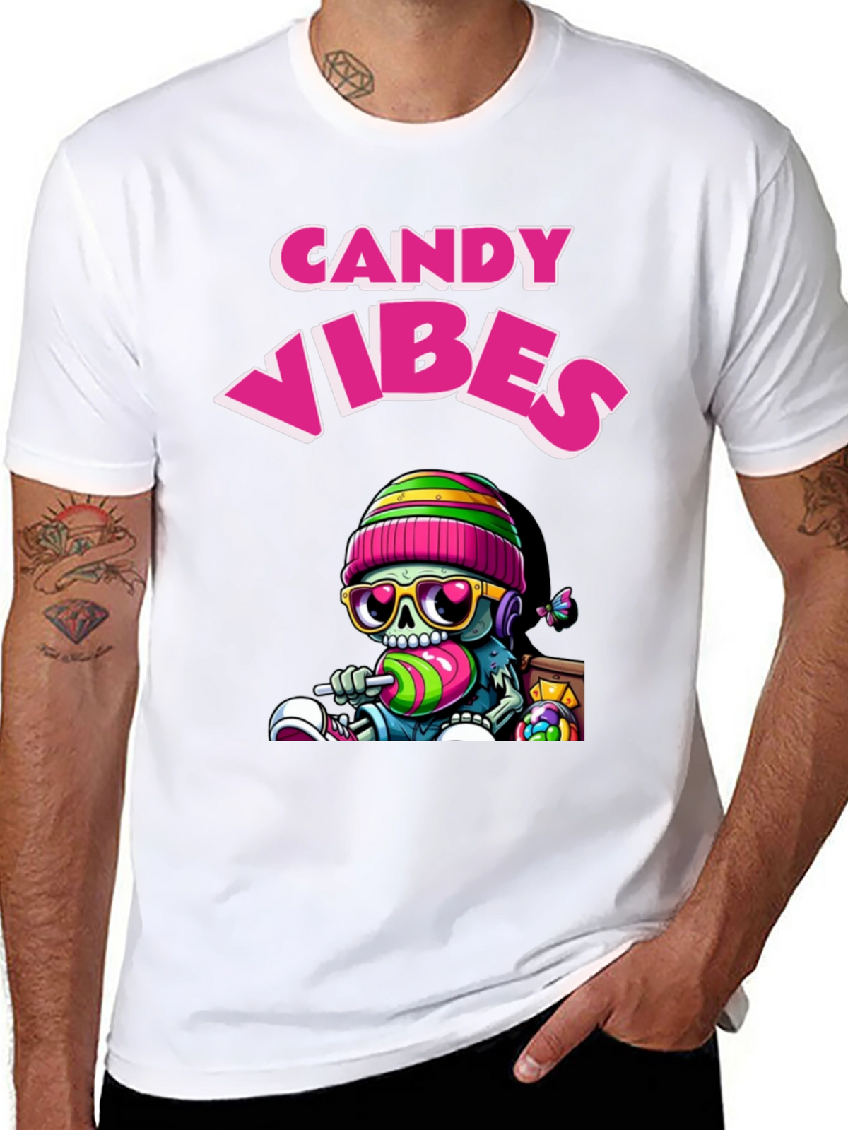 Candy Vibes T-Shirt Fun Graphic Tee