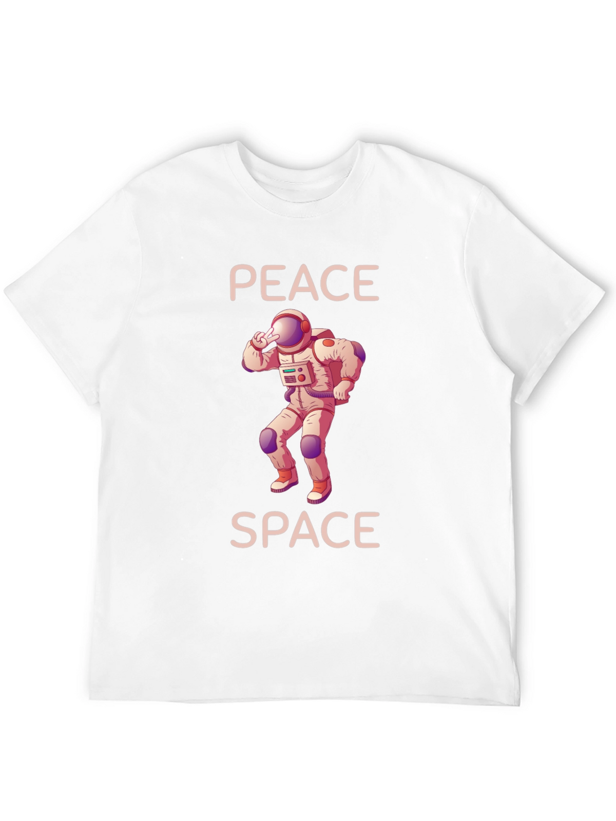 Peace Space Astronaut Graphic T-Shirt