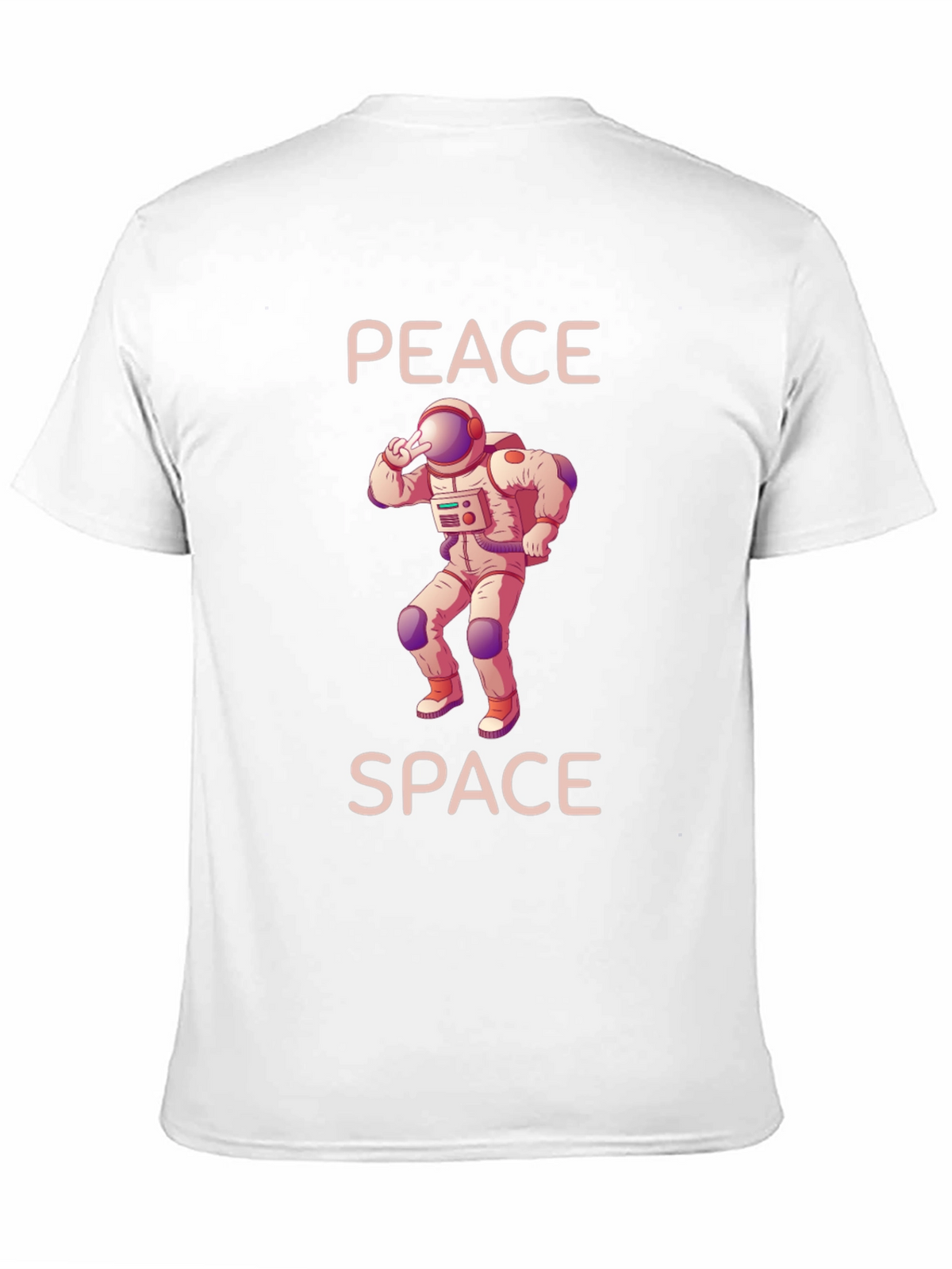 Peace Space Astronaut Graphic T-Shirt