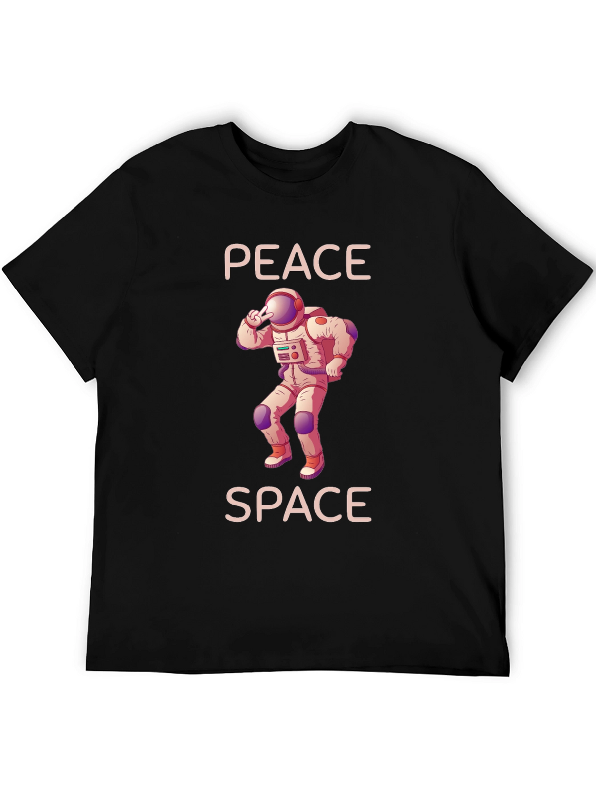 Peace Space Astronaut Graphic T-Shirt