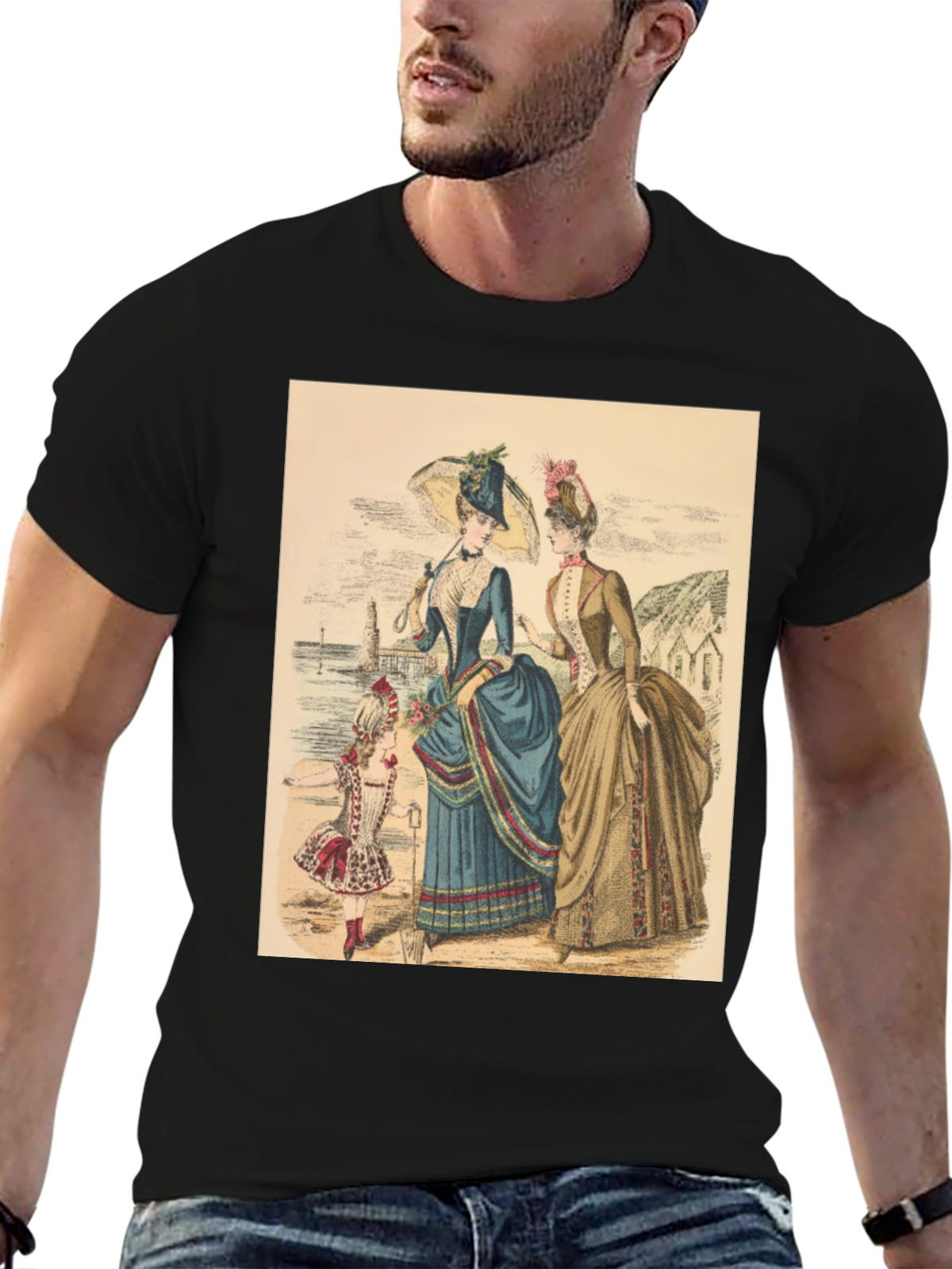 Victorian Era Womens Fashion Graphic Tee