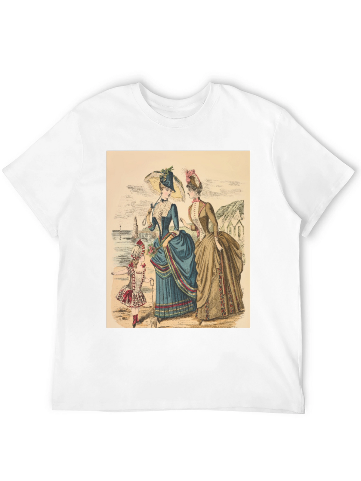 Victorian Era Womens Fashion Graphic Tee