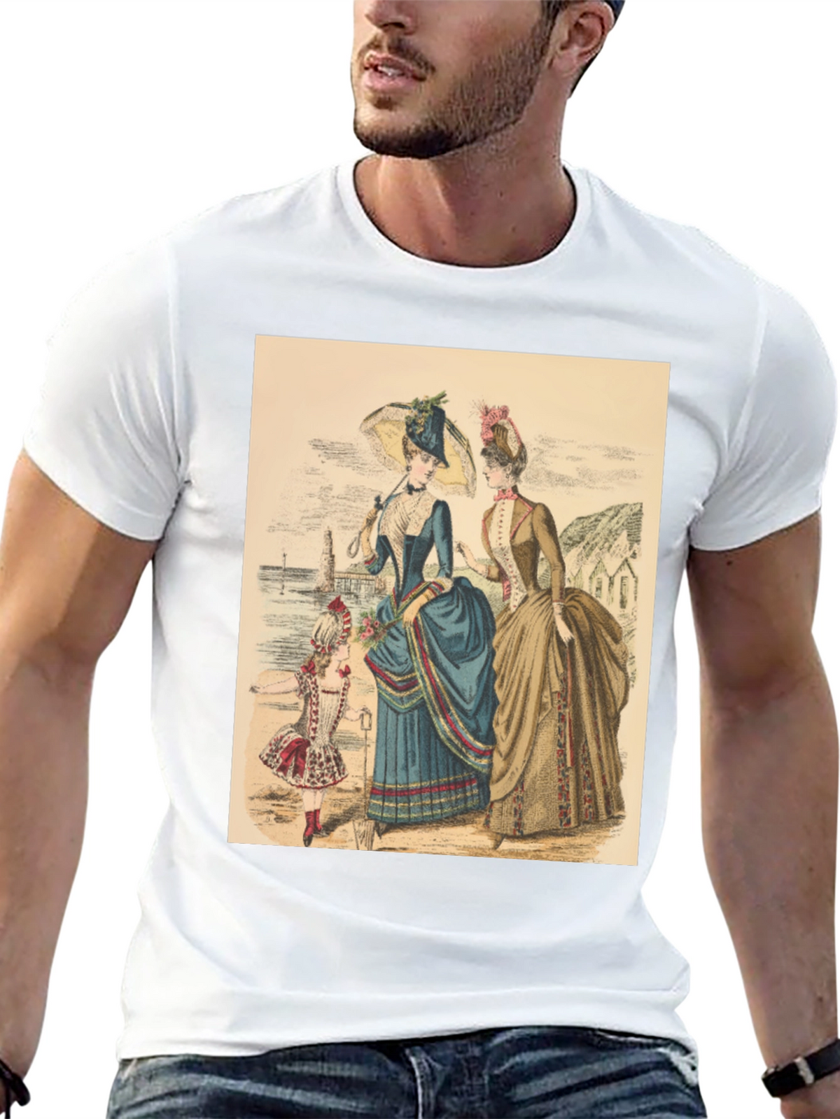 Victorian Era Womens Fashion Graphic Tee