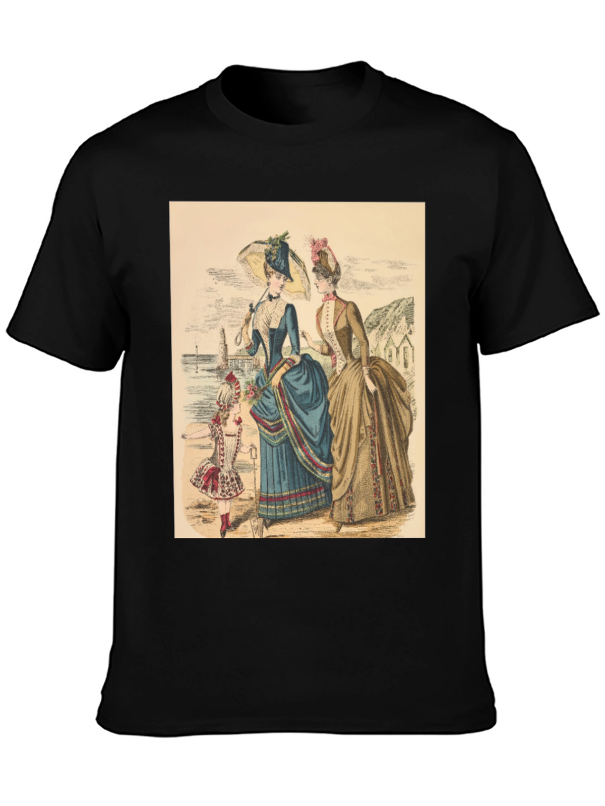 Victorian Era Womens Fashion Graphic Tee