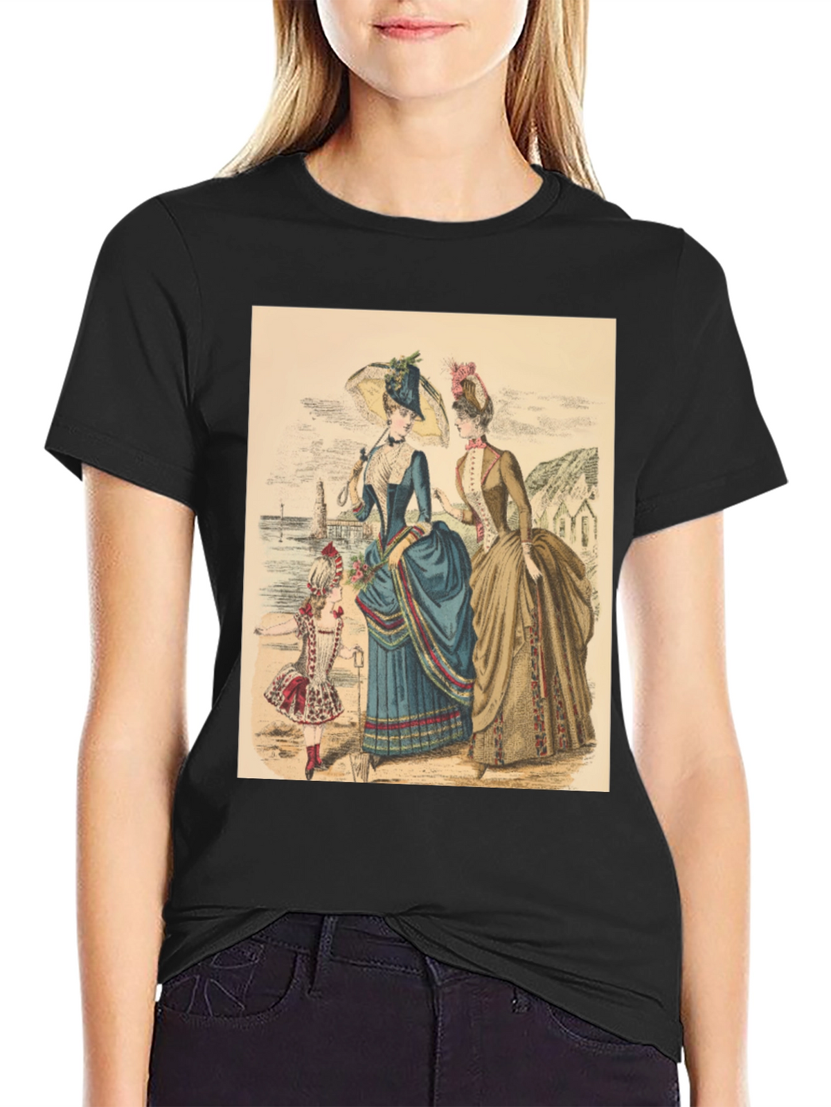 Victorian Era Womens Fashion Graphic Tee