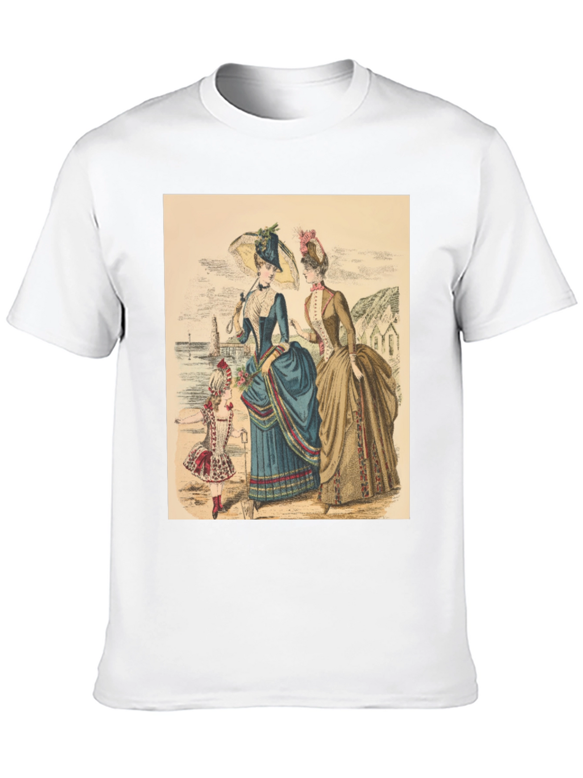 Victorian Era Womens Fashion Graphic Tee