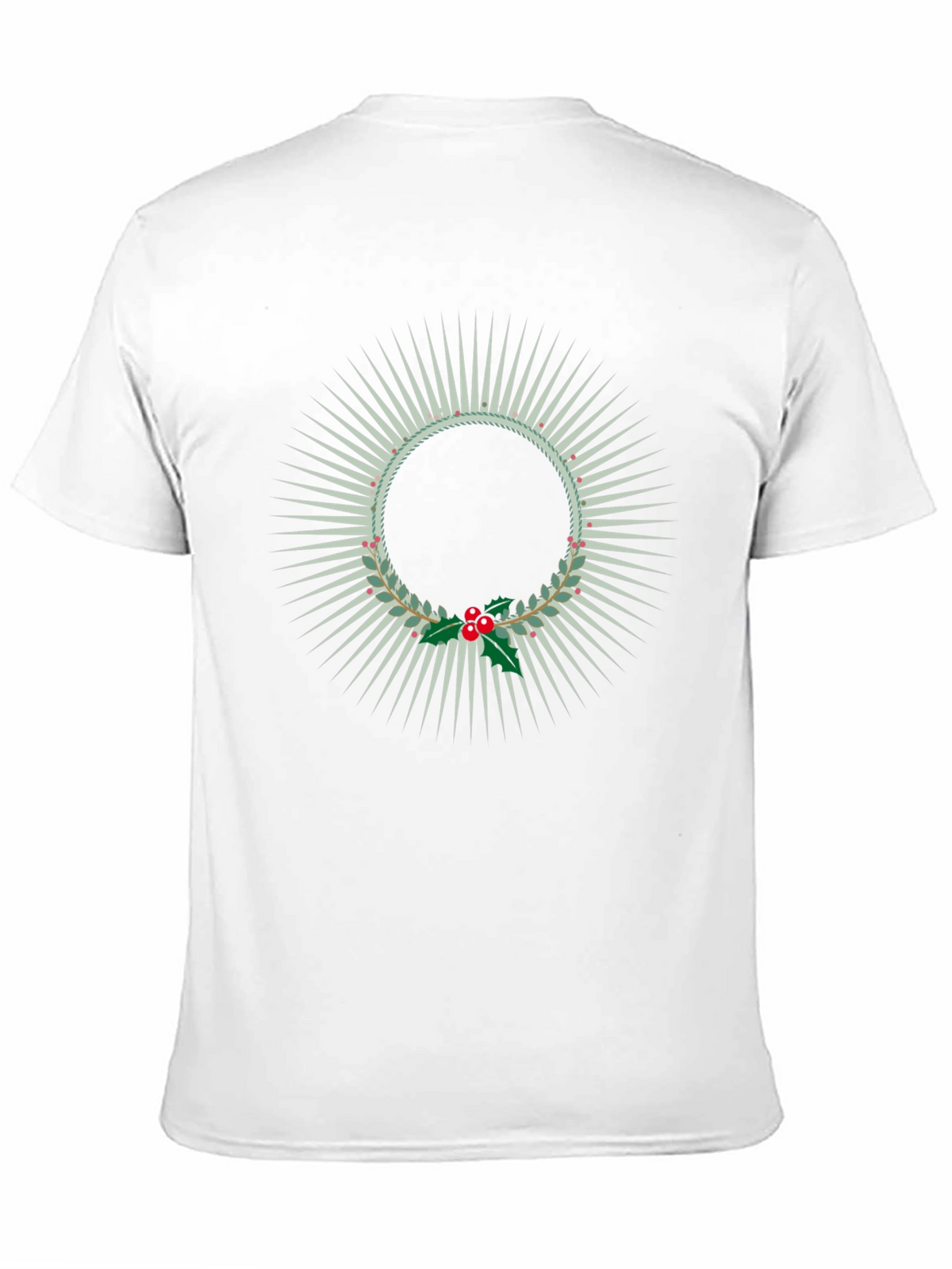 Festive Wreath Graphic Tee - Holiday Style