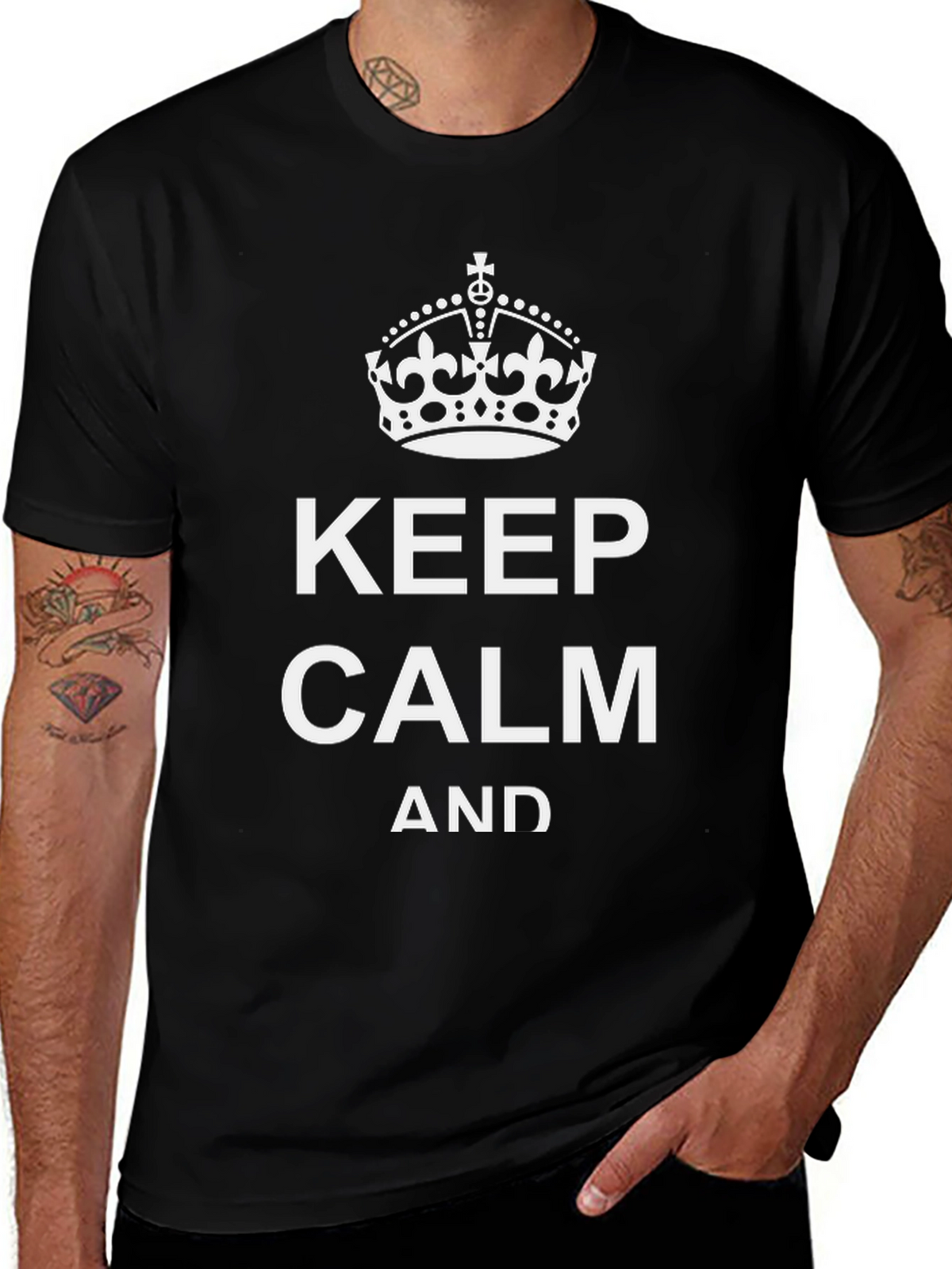 Keep Calm T-Shirt - Classic Slogan Tee