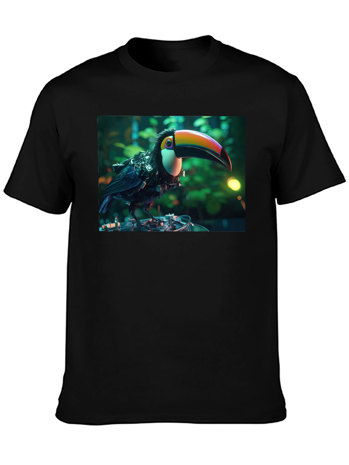 Cyber Toucan T-Shirt - Unique Graphic Print