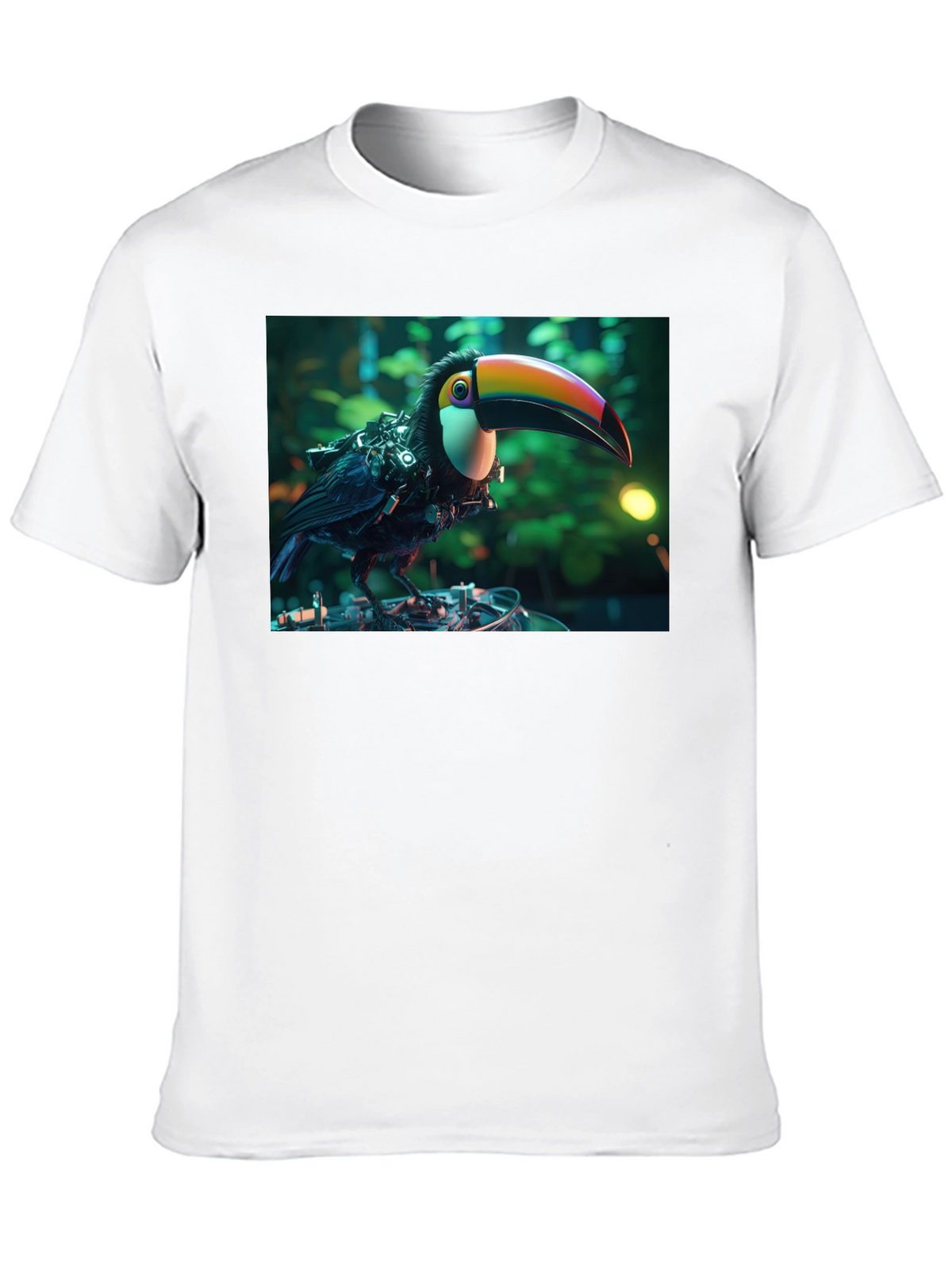 Cyber Toucan T-Shirt - Unique Graphic Print