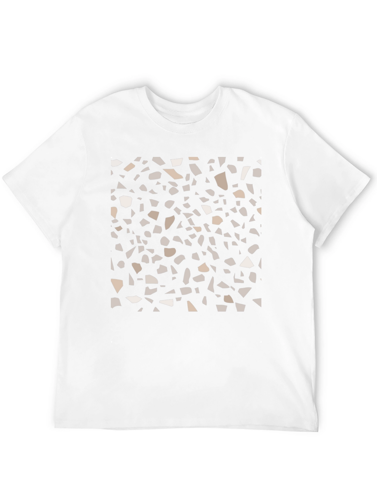 Abstract Pattern Black T-Shirt