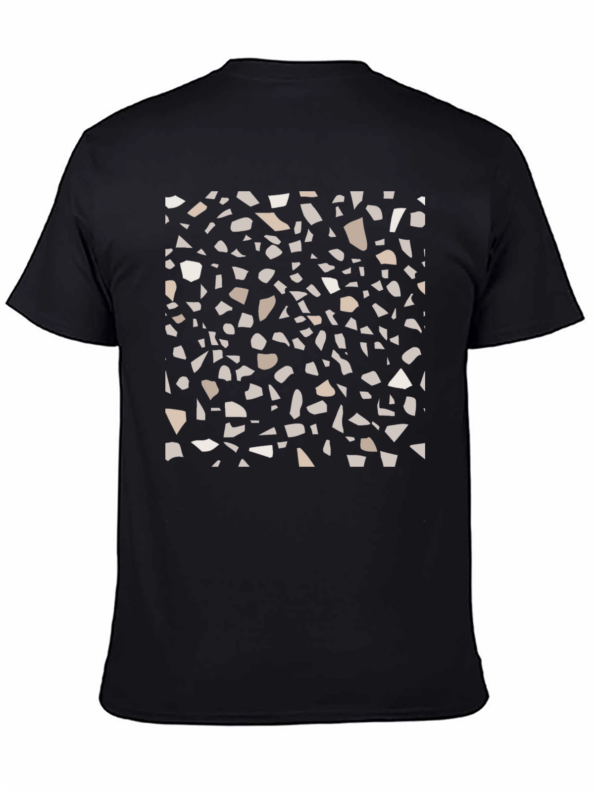 Abstract Pattern Black T-Shirt