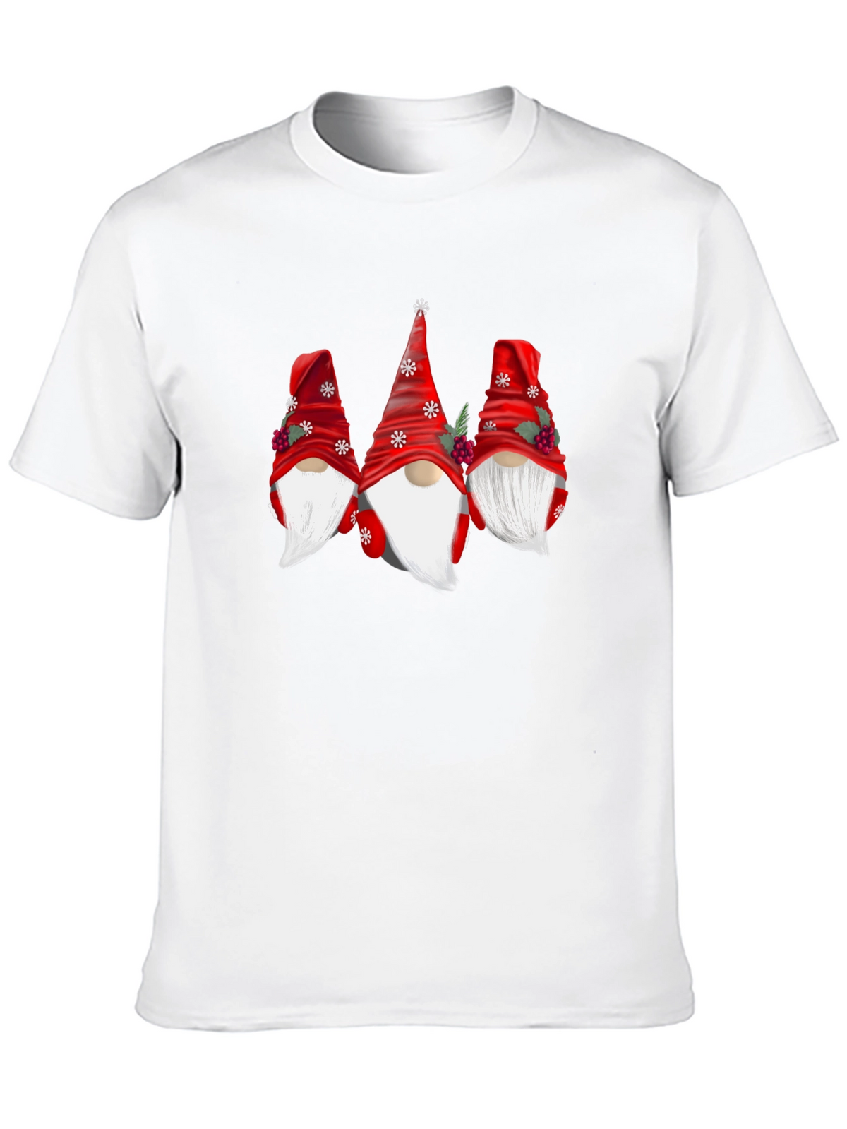 Festive Gnome Graphic Tee - Holiday Cheer