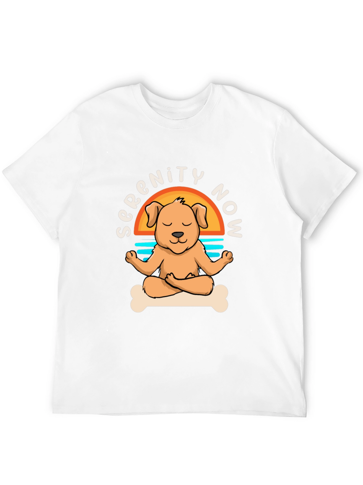 Serenity Now Dog Yoga Meditation T-Shirt