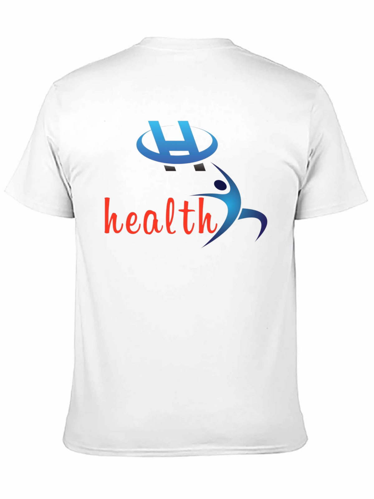 Health-Themed Black T-Shirt