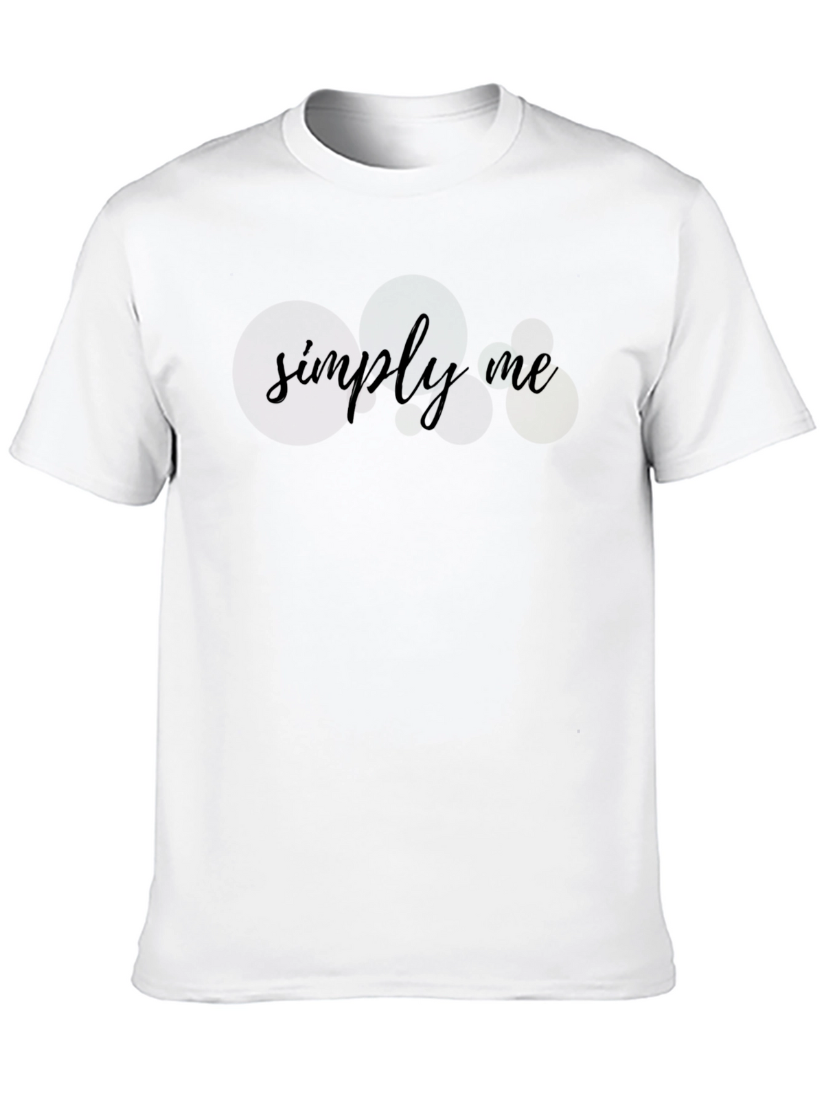 Simply Me Black T-Shirt - Minimalist Style