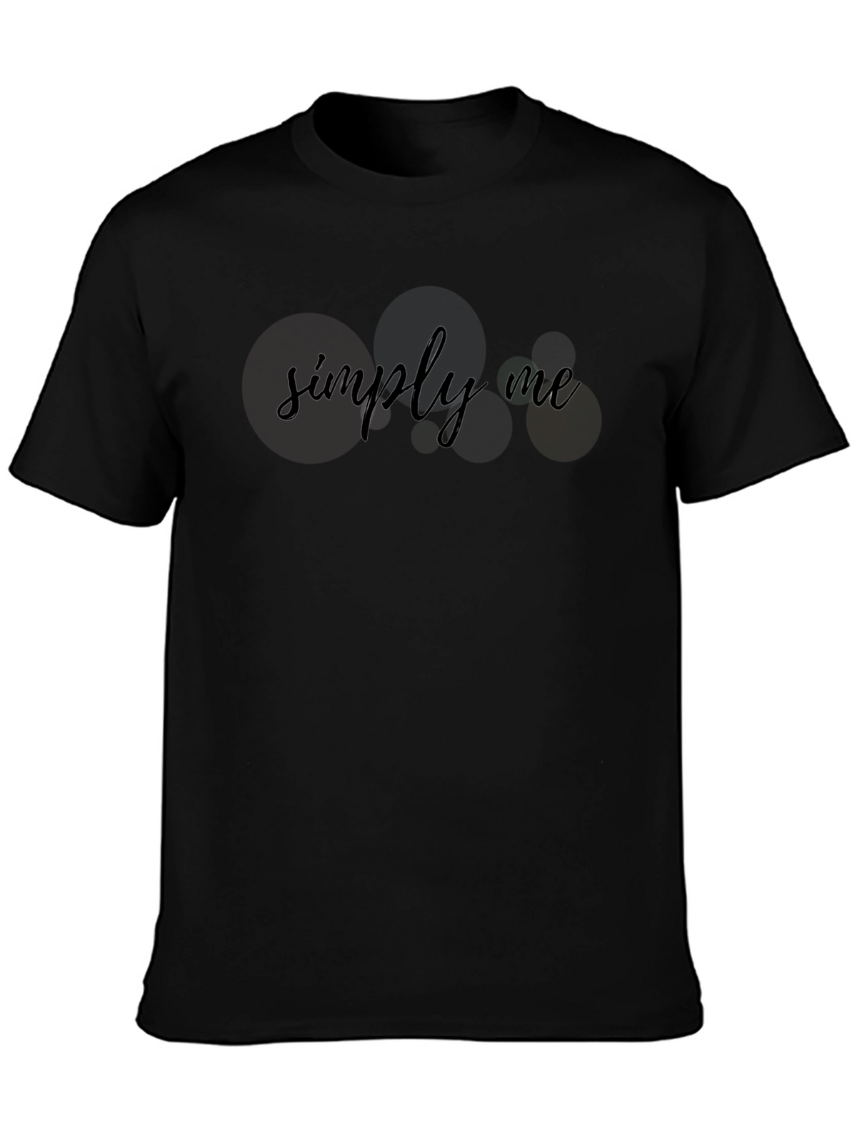 Simply Me Black T-Shirt - Minimalist Style
