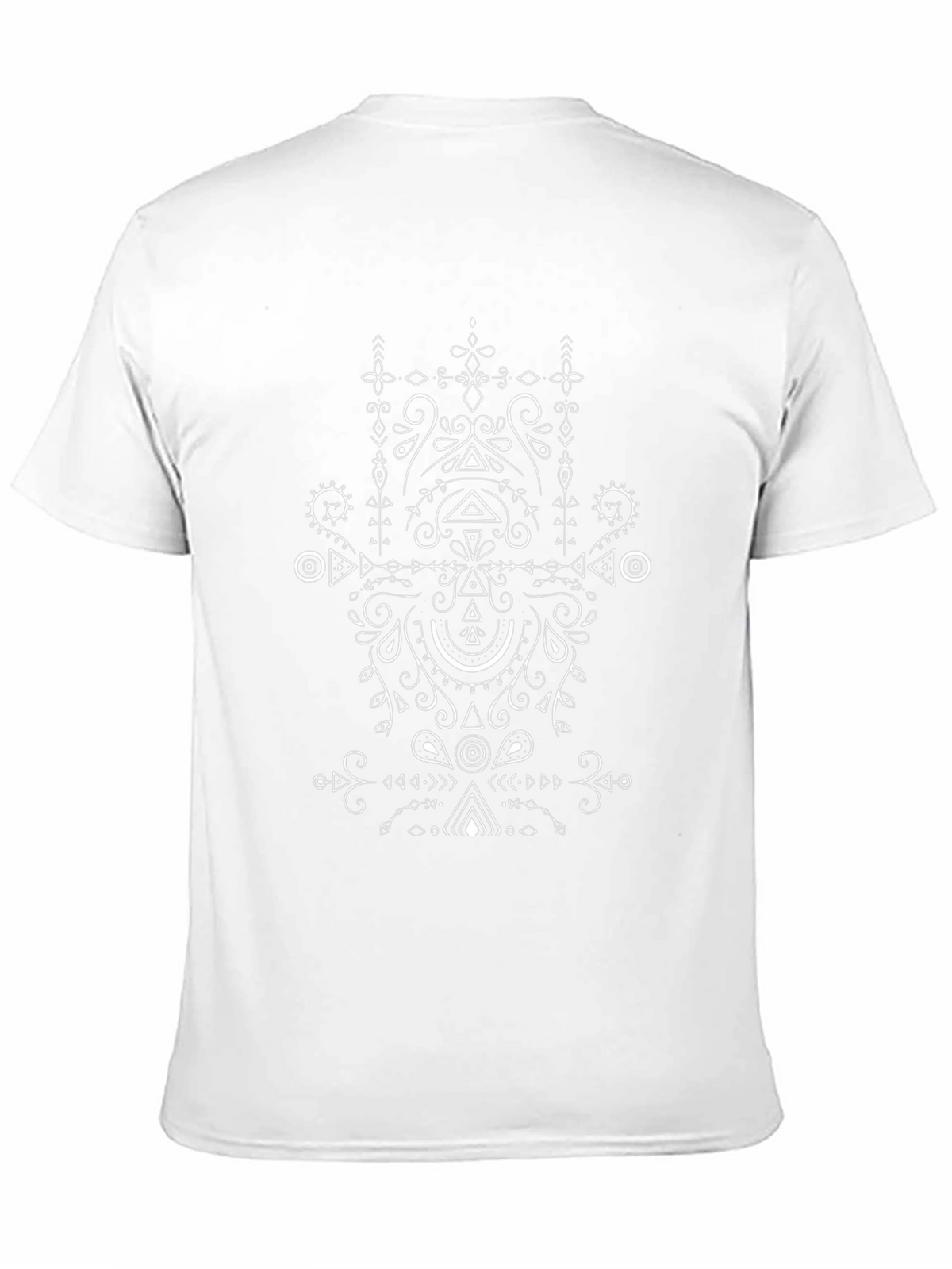 Abstract Geometric T-Shirt - Black