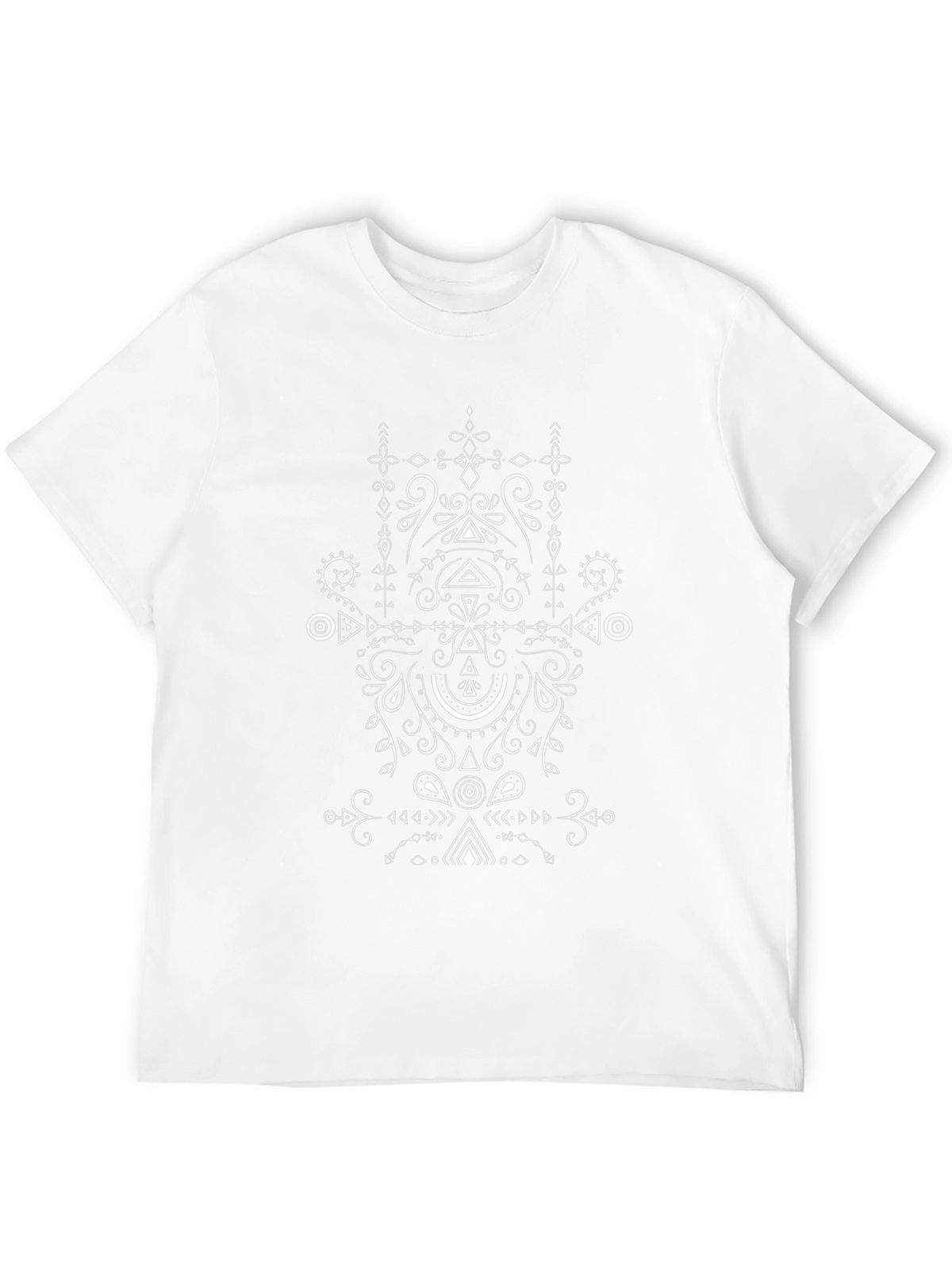 Abstract Geometric T-Shirt - Black