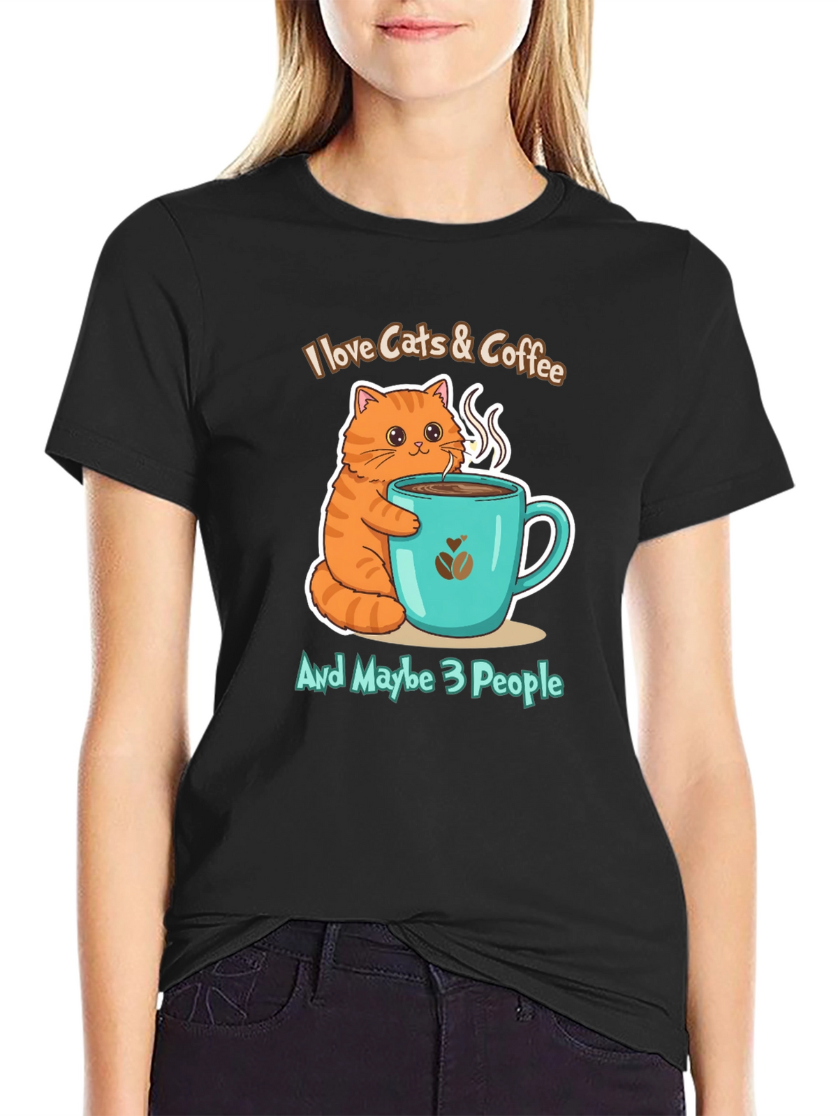 I Love Cats & Coffee T-Shirt