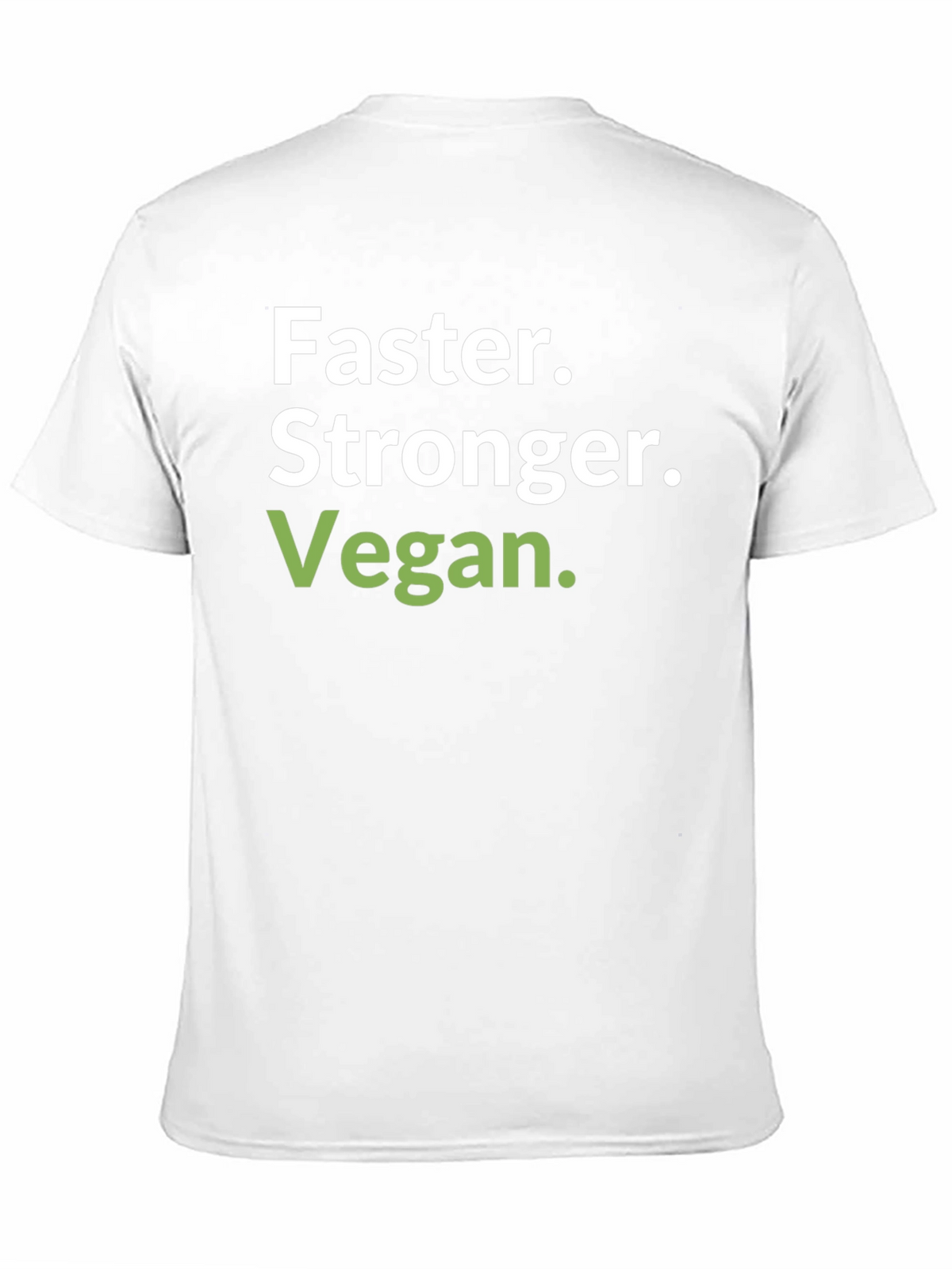 Faster Stronger Vegan T-Shirt - Black