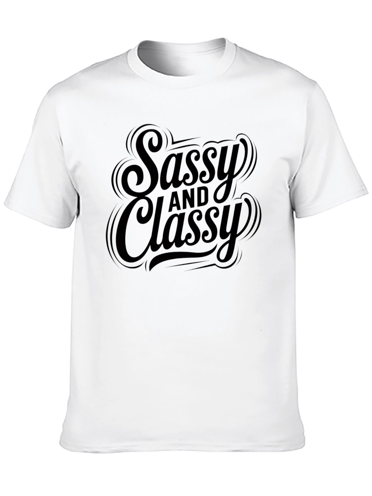 Sassy and Classy Black Graphic T-Shirt
