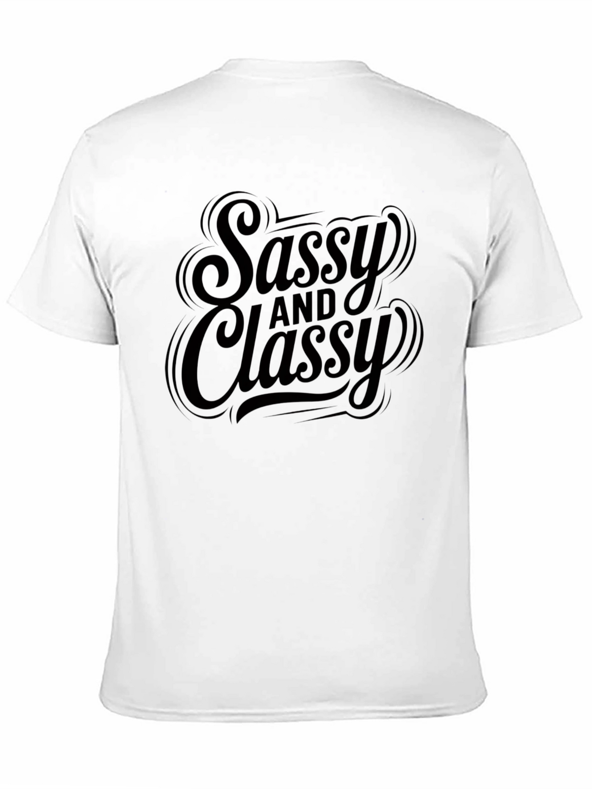Sassy and Classy Black Graphic T-Shirt