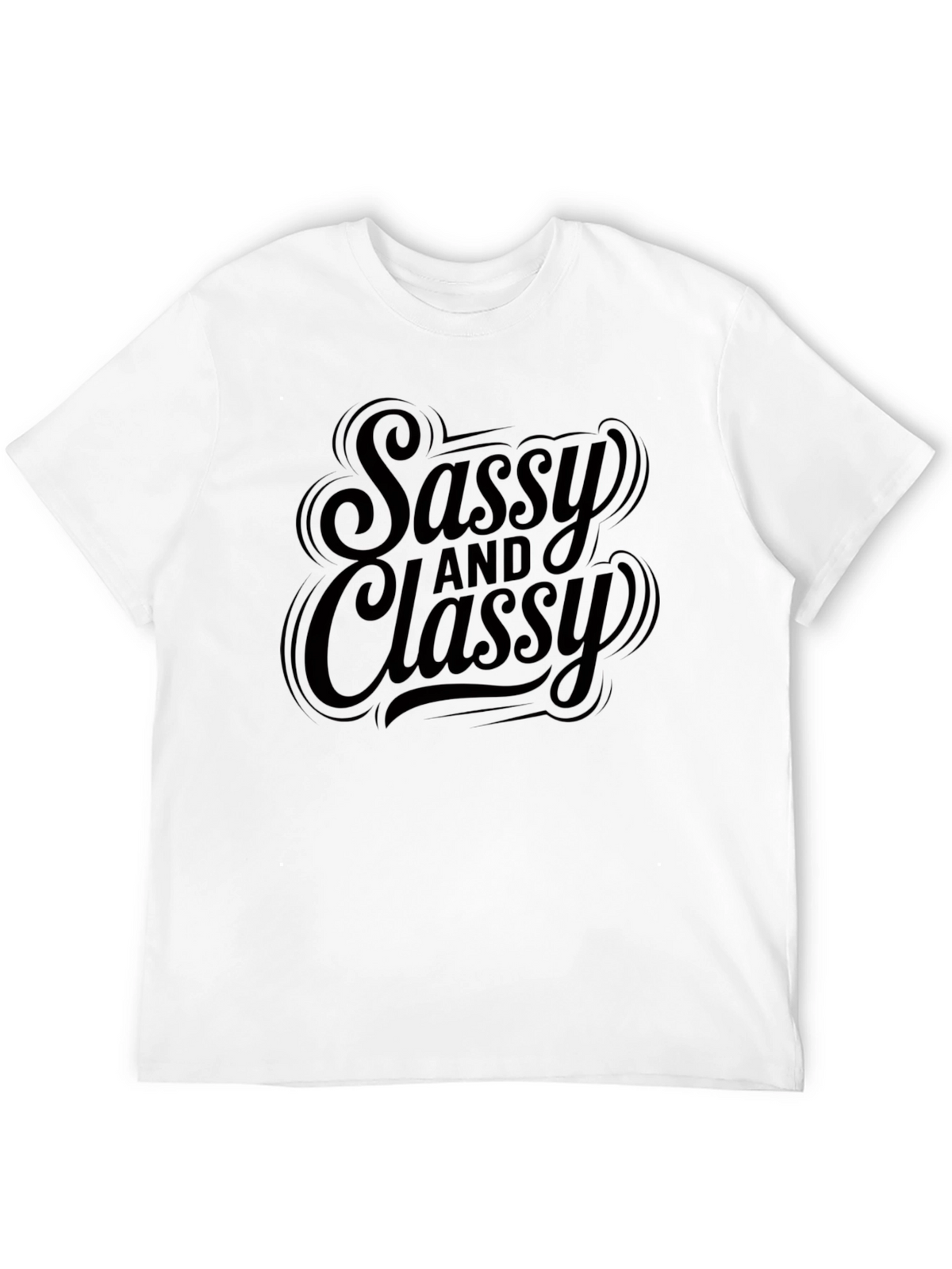 Sassy and Classy Black Graphic T-Shirt