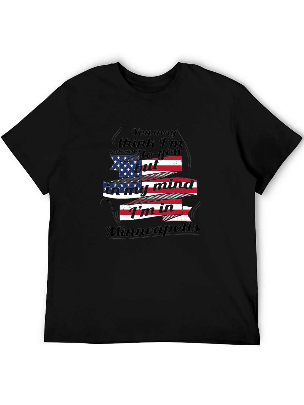 Minneapolis Mind T-Shirt - Patriotic USA Flag Design
