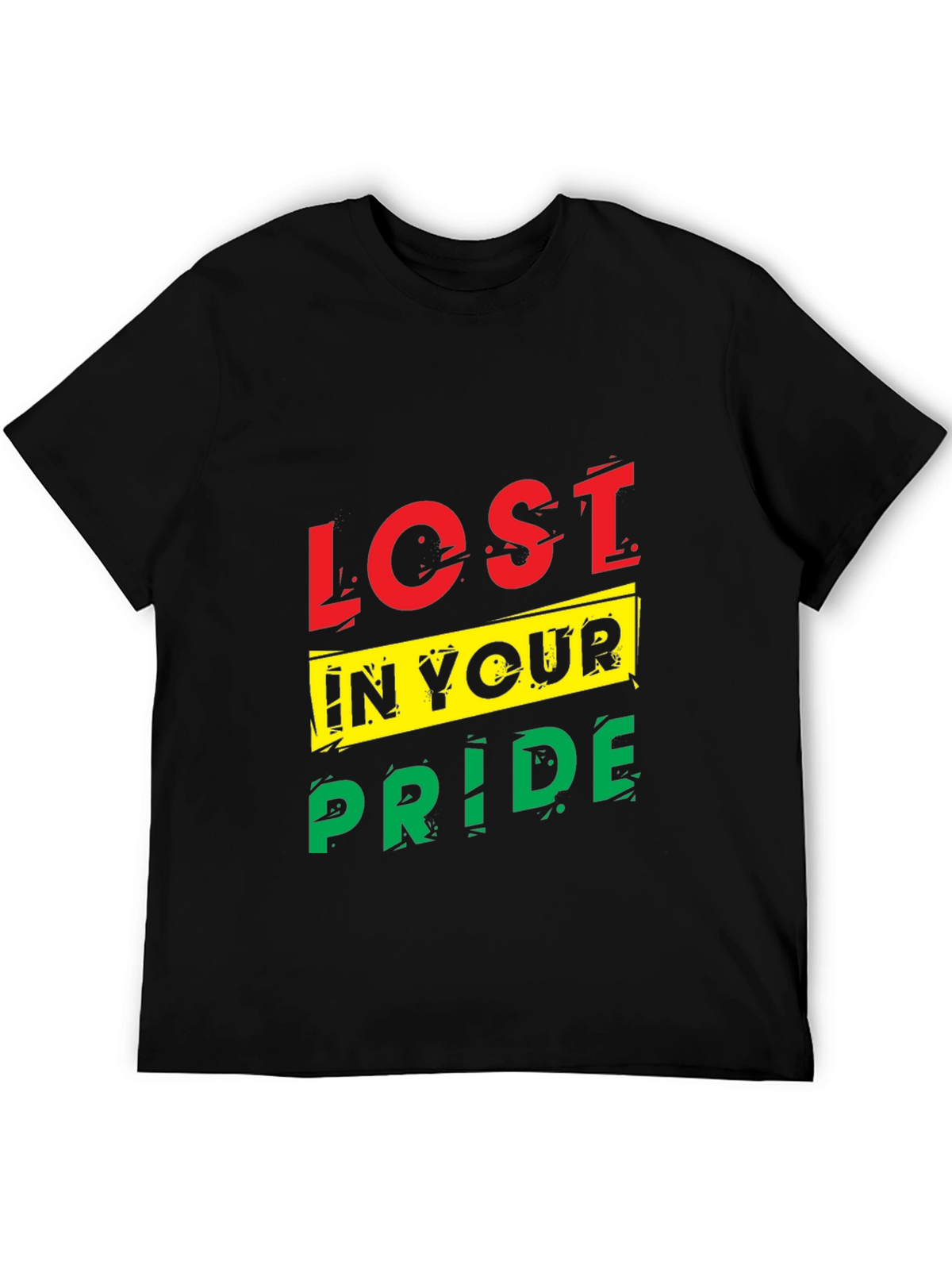 Lost In Your Pride Graphic T-Shirt - Black