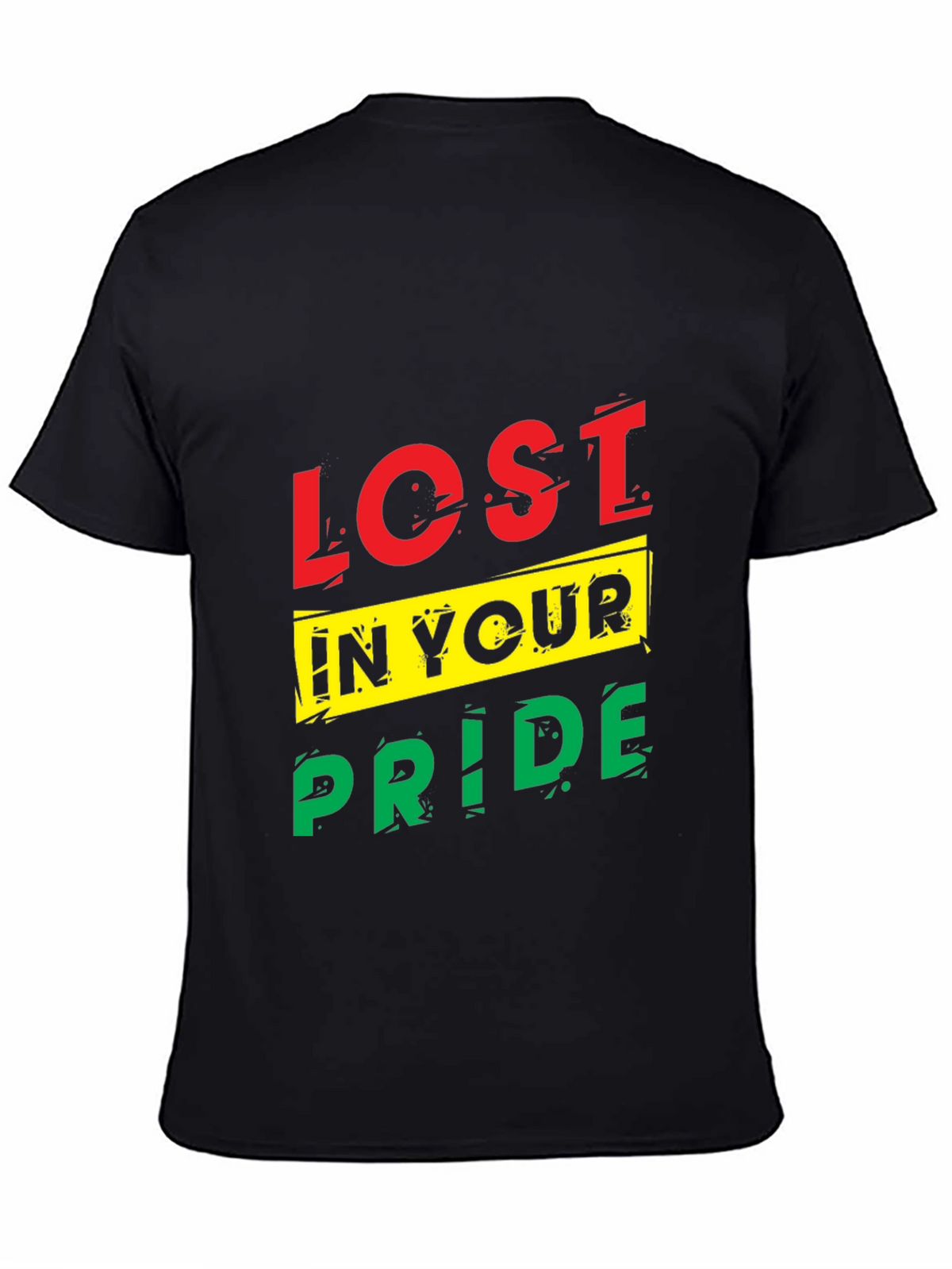 Lost In Your Pride Graphic T-Shirt - Black