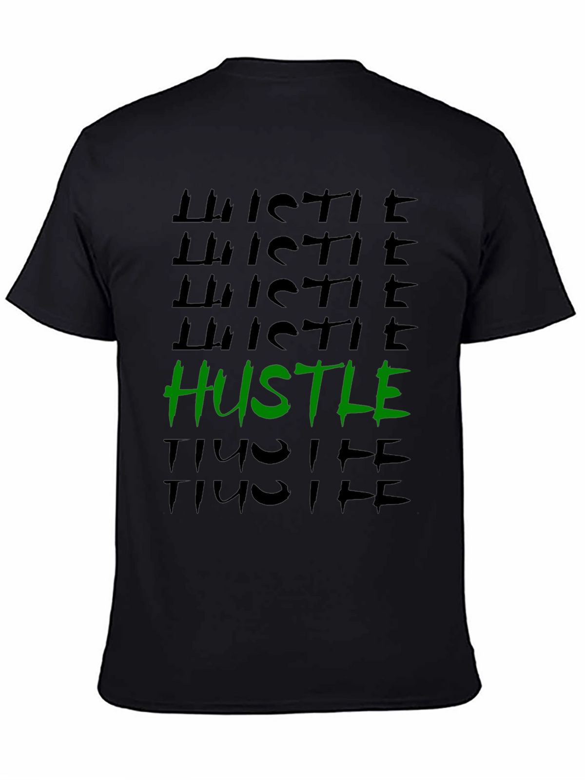 Hustle Graphic Tee - Trendy Black T-Shirt