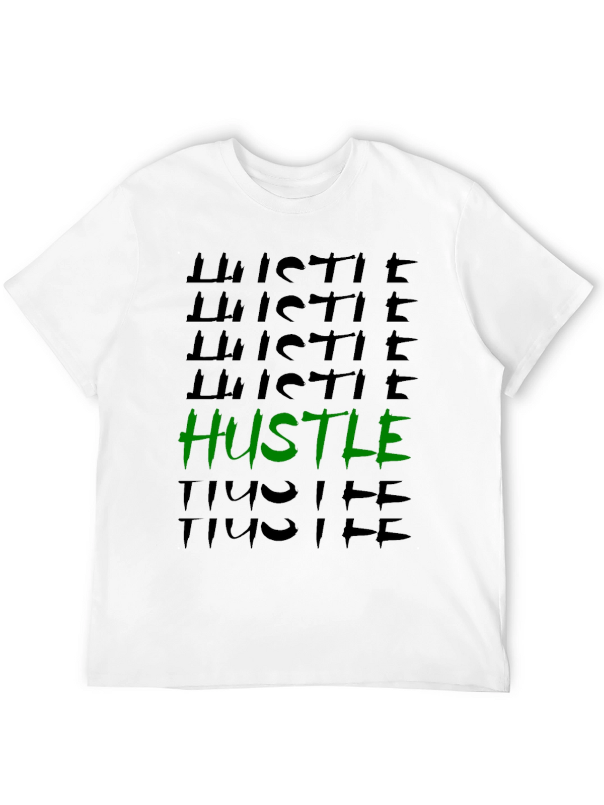 Hustle Graphic Tee - Trendy Black T-Shirt