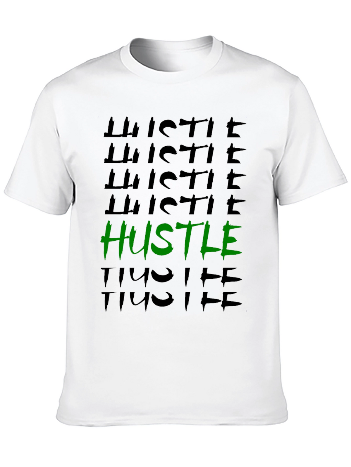 Hustle Graphic Tee - Trendy Black T-Shirt