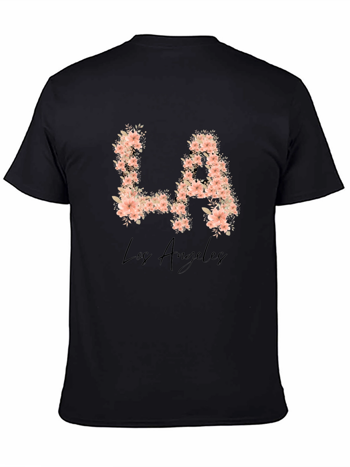 Floral LA Los Angeles Graphic T-Shirt
