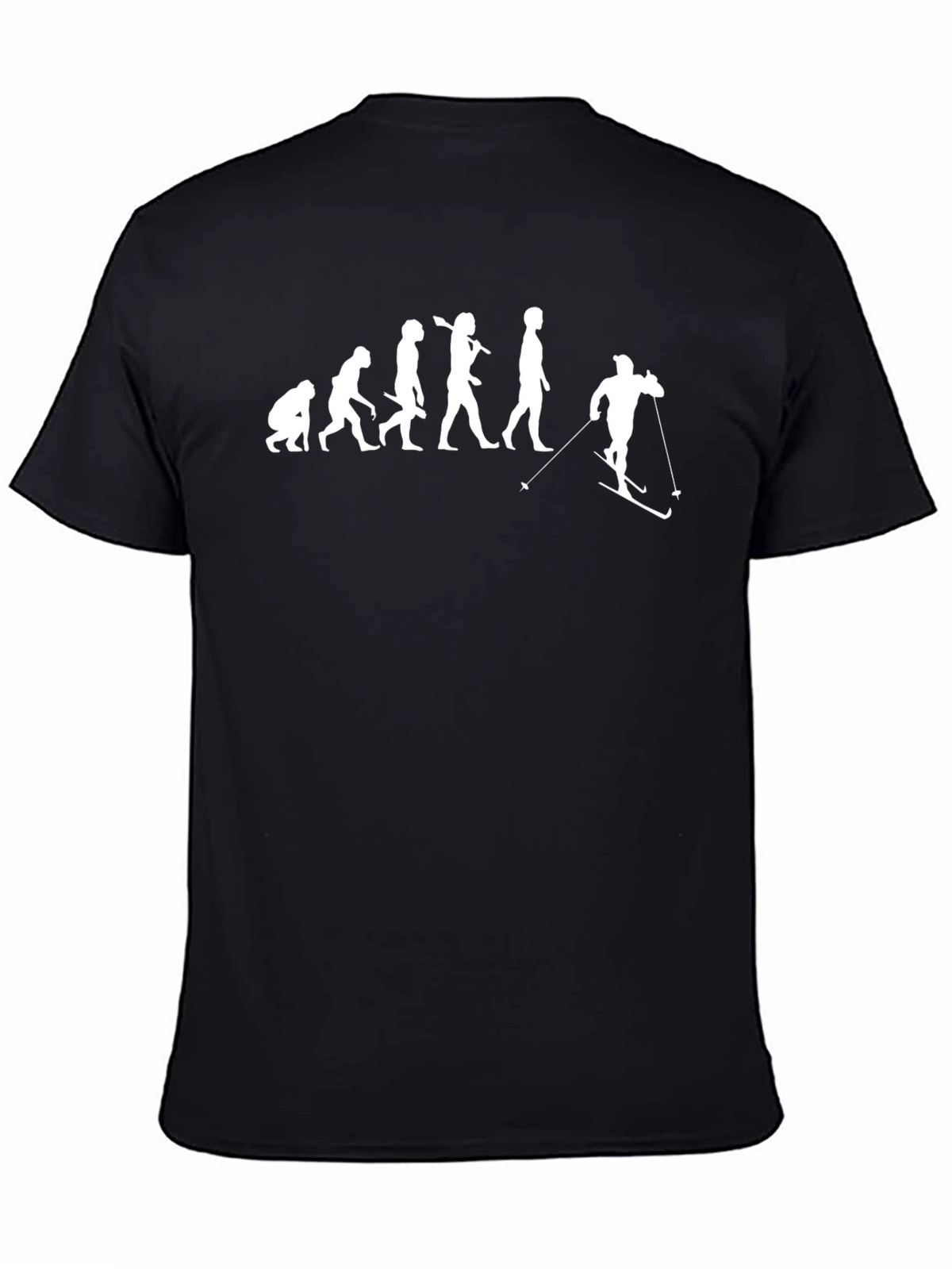 Evolution of Skiing T-Shirt - Funny Ski Lover Tee