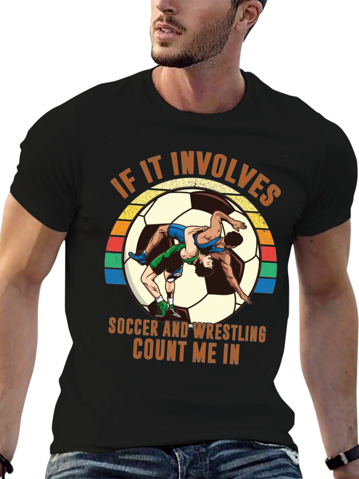 Soccer Wrestling T-Shirt - Count Me In!