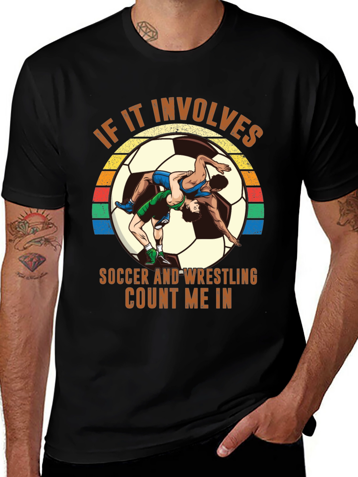 Soccer Wrestling T-Shirt - Count Me In!