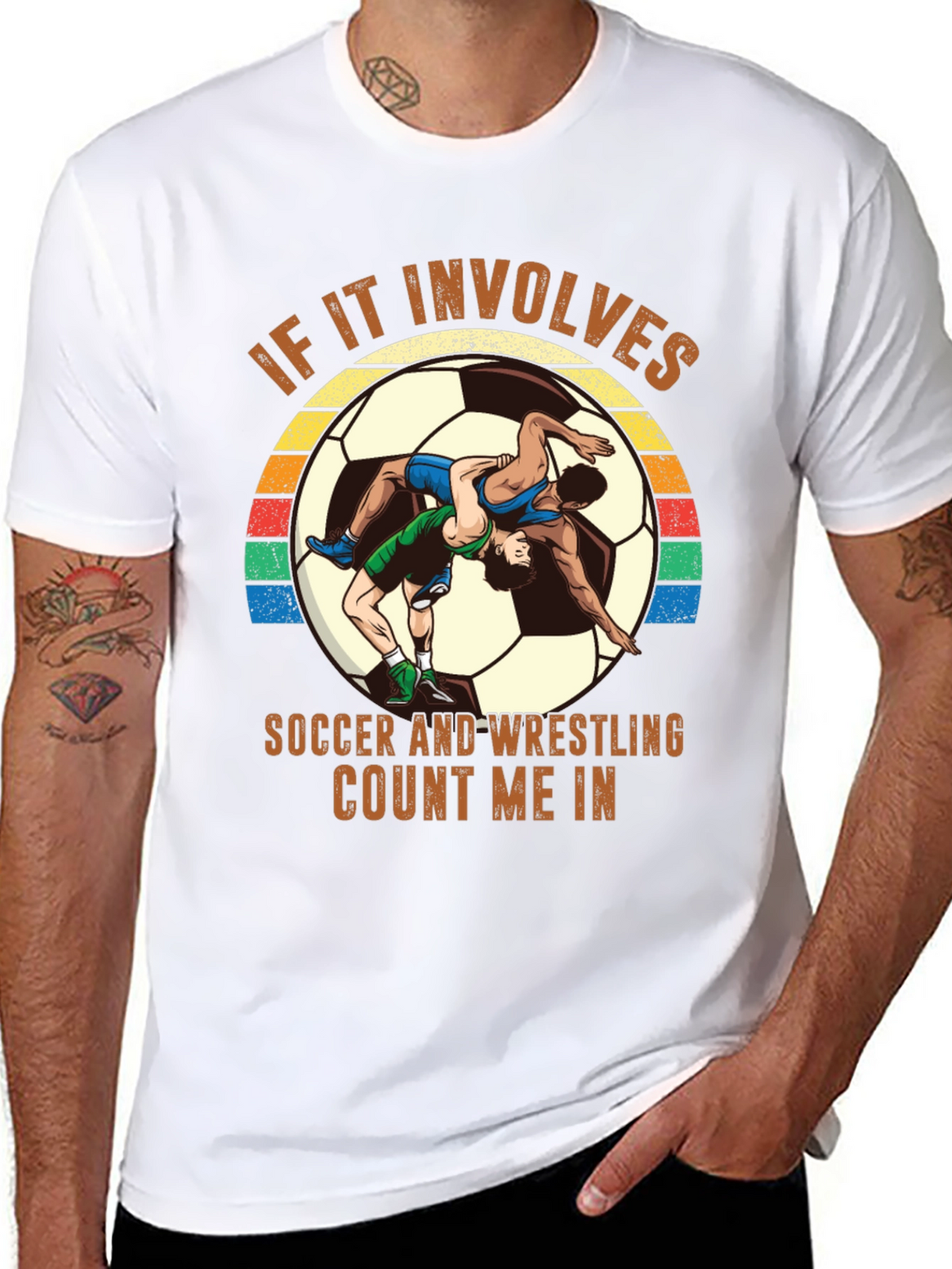 Soccer Wrestling T-Shirt - Count Me In!