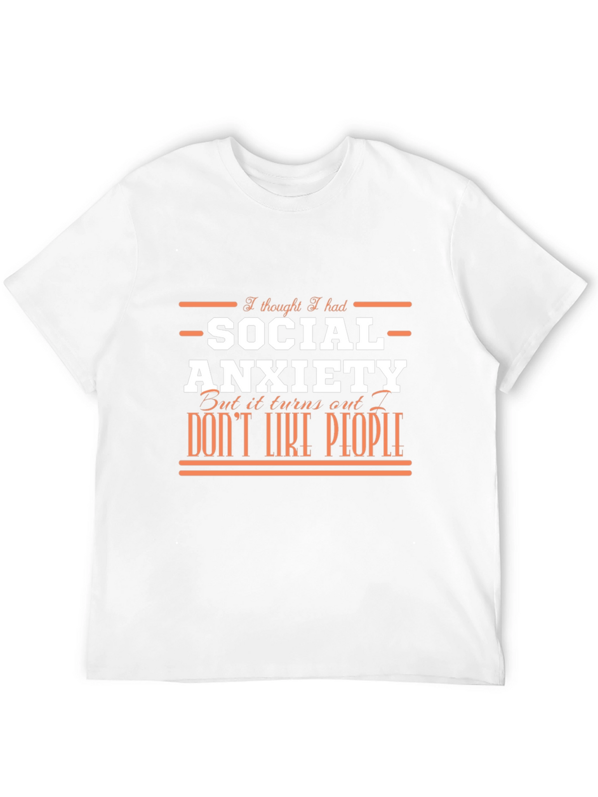 Social Anxiety Graphic T-Shirt Humor Tee